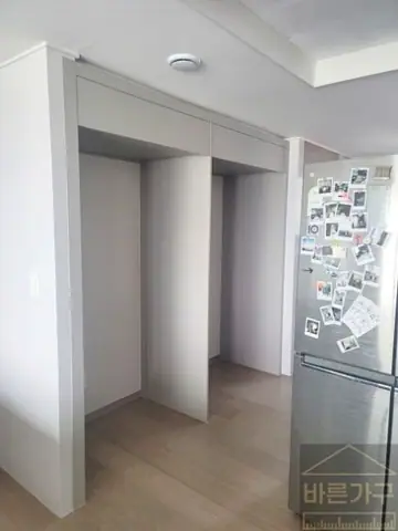 부산냉장고장리폼 기존 상부장 살리고 키친핏 디자인과 수납공간까지 완성 현장 사진