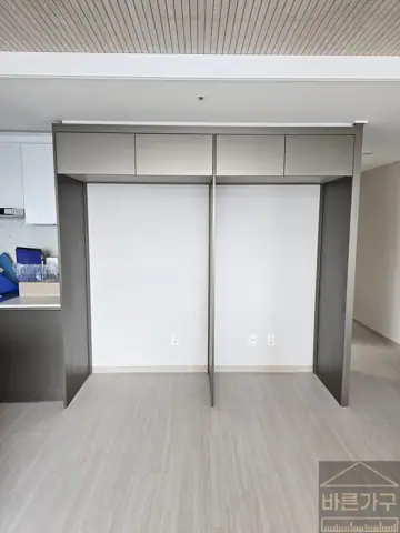 김해냉장고장리폼, 율하 더스카이시티에서 만들어드린 홈바인테리어와 1도어 키친핏 현장 사진