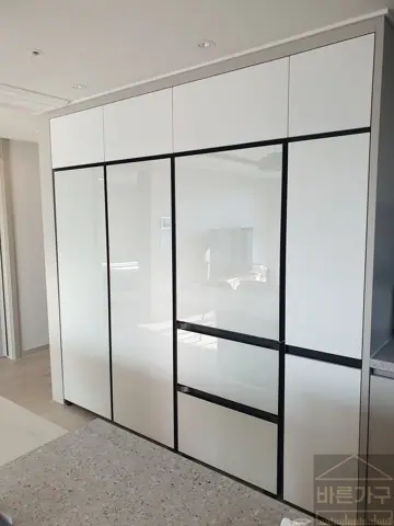부산냉장고장리폼, 백양산 롯데캐슬의 가구와 가전이 하나가 된 키친핏