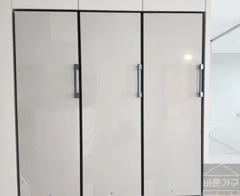 부산 냉장고장 리폼, 연산힐스테이트의 가구와 가전이 하나가 되는 1도어 키친핏.