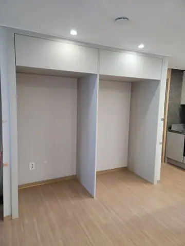 울산 지웰시티자이로 찾아간 바른가구의 홈카페장을 비롯한 프리스탠딩 냉장고장리폼. 현장 사진